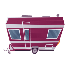 Caravan trailer clipart