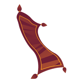 Magic carpet clipart