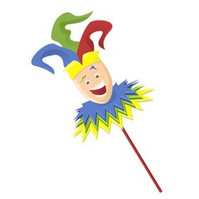 Jester's cane clipart
