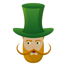 Leprechaun head clipart