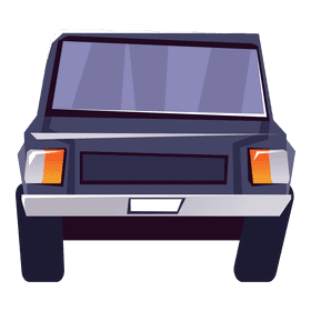 Limousine blue clipart