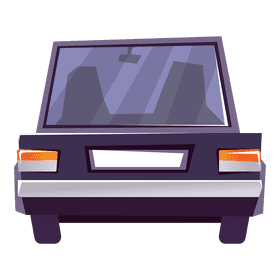 Limousine rear side clipart