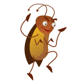 Cockroach angry clipart