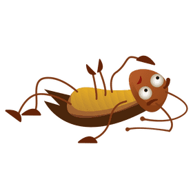 Cockroach lies clipart