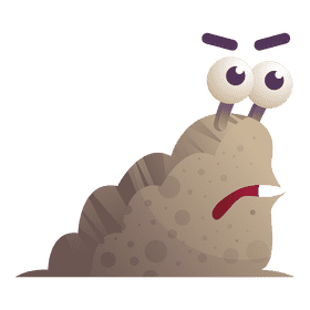 Slug angry clipart