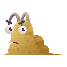 Slug displeased clipart
