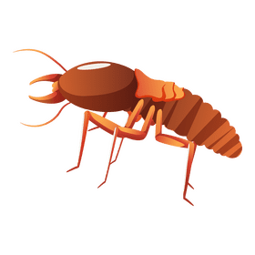 Termite climbs up clipart