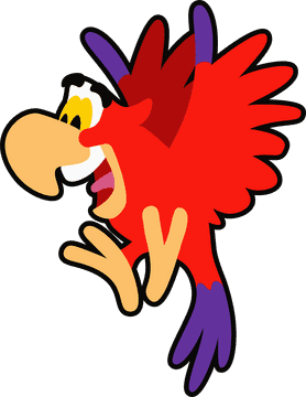 Aladdin cartoon character iago clipart