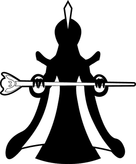 Jafar aladdin cartoon character black and white clipart