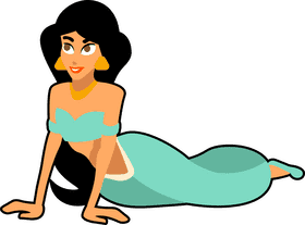 Jasmine aladdin cartoon character clipart