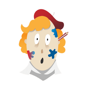 Artist painter clipart