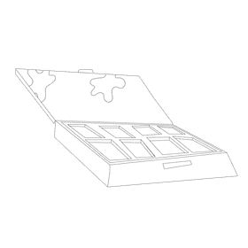 Artist Watercolor black and white clipart