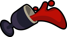 Vampire cup of blood clipart