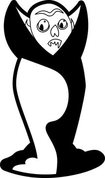 Nosferatu black and white clipart