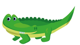 Alligator cringe clipart