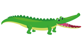 Alligator open mouth clipart