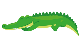 Alligator sleeping clipart