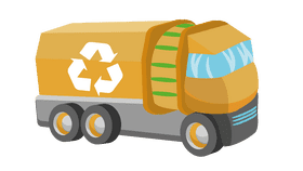 Garbage truck future clipart