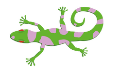 Toxic gecko clipart