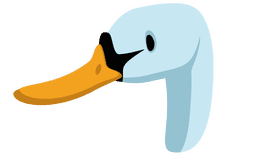 Swan head clipart