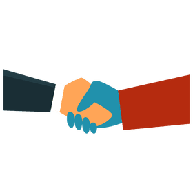 Shaking hands alien clipart