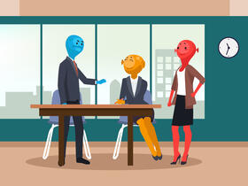 Alien meeting vector