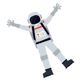 Astronaut floating clipart