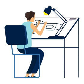 Rocket engineer clipart