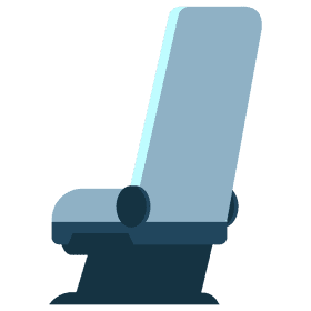 Chair back view clipart