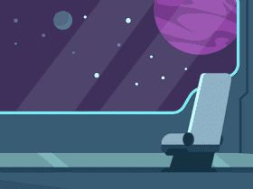 Inside spaceship vector