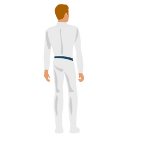 Astronaut back view clipart