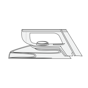 Iron clothes black and white clipart