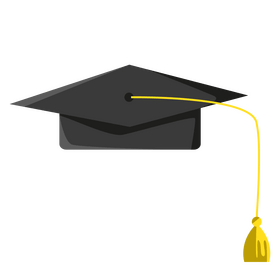 Graduation toga hat clipart