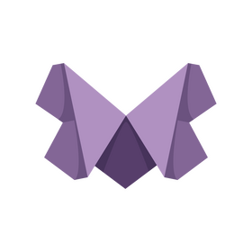 Origami butterfly clipart