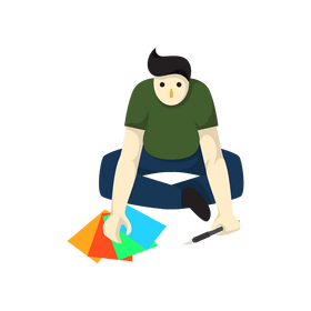 Making origami clipart