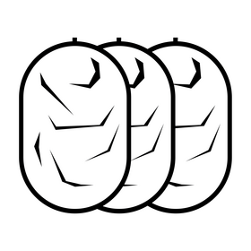 Photography reflector black and white clipart