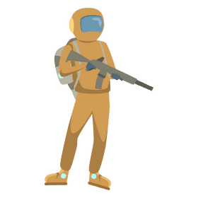 Space soldier clipart