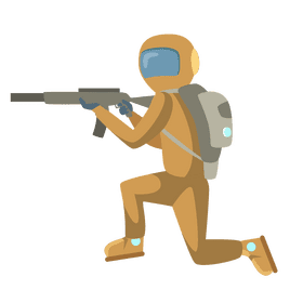 Space trooper clipart