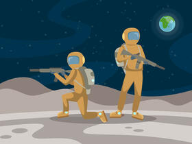 Space trooper vector