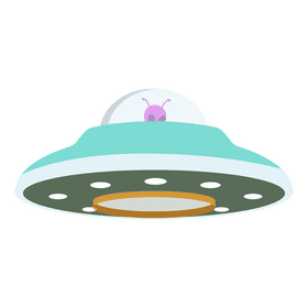 Ufo alien clipart