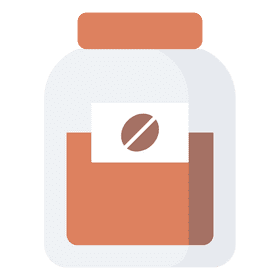 Coffee bean jar clipart