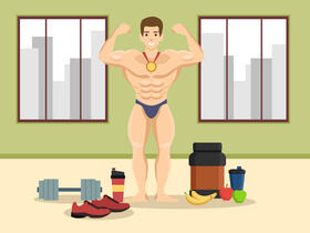 Body Builder vector