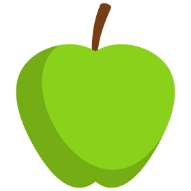 Green apple clipart