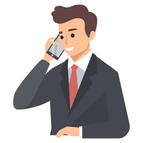 Man calling clipart