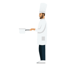 Chef cooking clipart