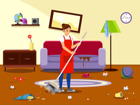 Cleaning service vector