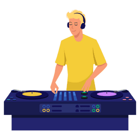 Man DJ clipart