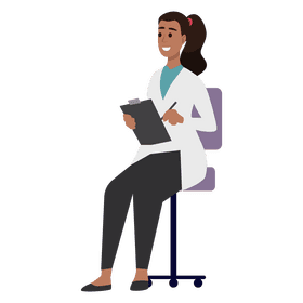 Doctor writing clipart