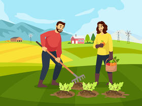 Farmers vector