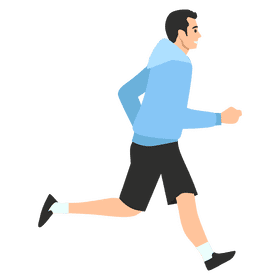 Man run clipart